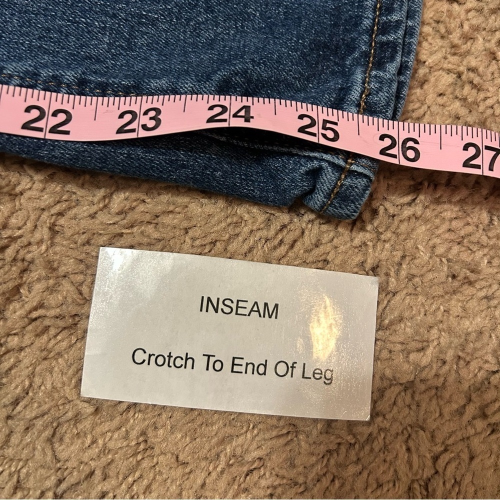 Old Navy | Mid Rise Boyfriend Jeans Distressed Blue Denim Women’s Size 12 - Picture 13 of 13